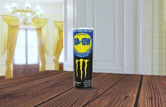 WD-40 x Monster Energy Tumbler – Funny Mechanic Gift | 20oz Skinny Tumbler