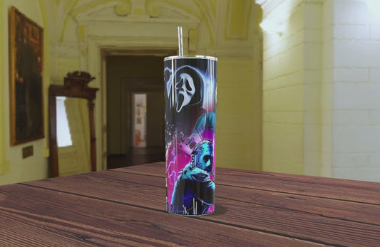 🔪 Termo Skinny "Slasher Legends" – Edición Neón Horror (20oz)