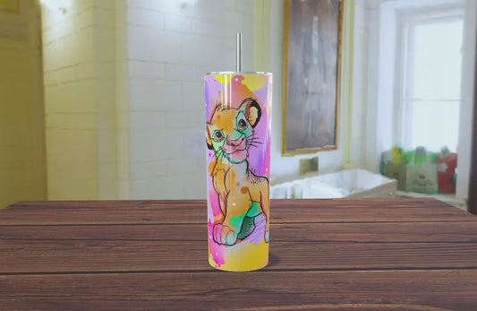 Tumbler Simba Acuarela 20oz
