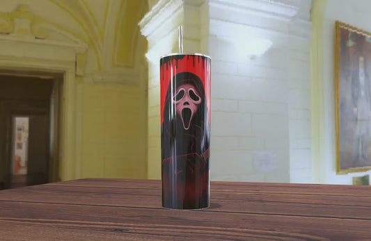 Tumbler Ghostface Scream Blood Drip 20oz