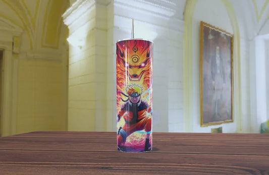 Naruto & Kurama Nine-Tails Skinny Tumbler 20oz