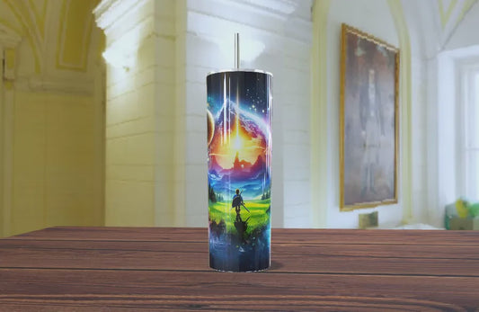 "El Guardián del Nuevo Mundo" | Diseño de Concept Art de Ciencia Ficción | 20 Oz Acero Inoxidable