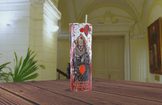 Tumbler Pennywise IT - We All Float Down Here 20oz