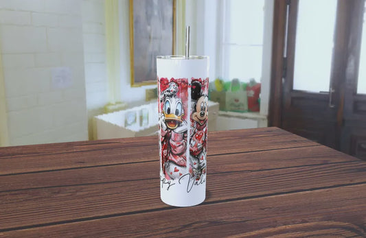Tumbler Happy Valentine's Disney Friends 20oz